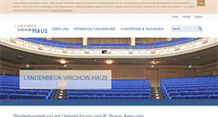 Desktop Screenshot of langenbeck-virchow-haus.de